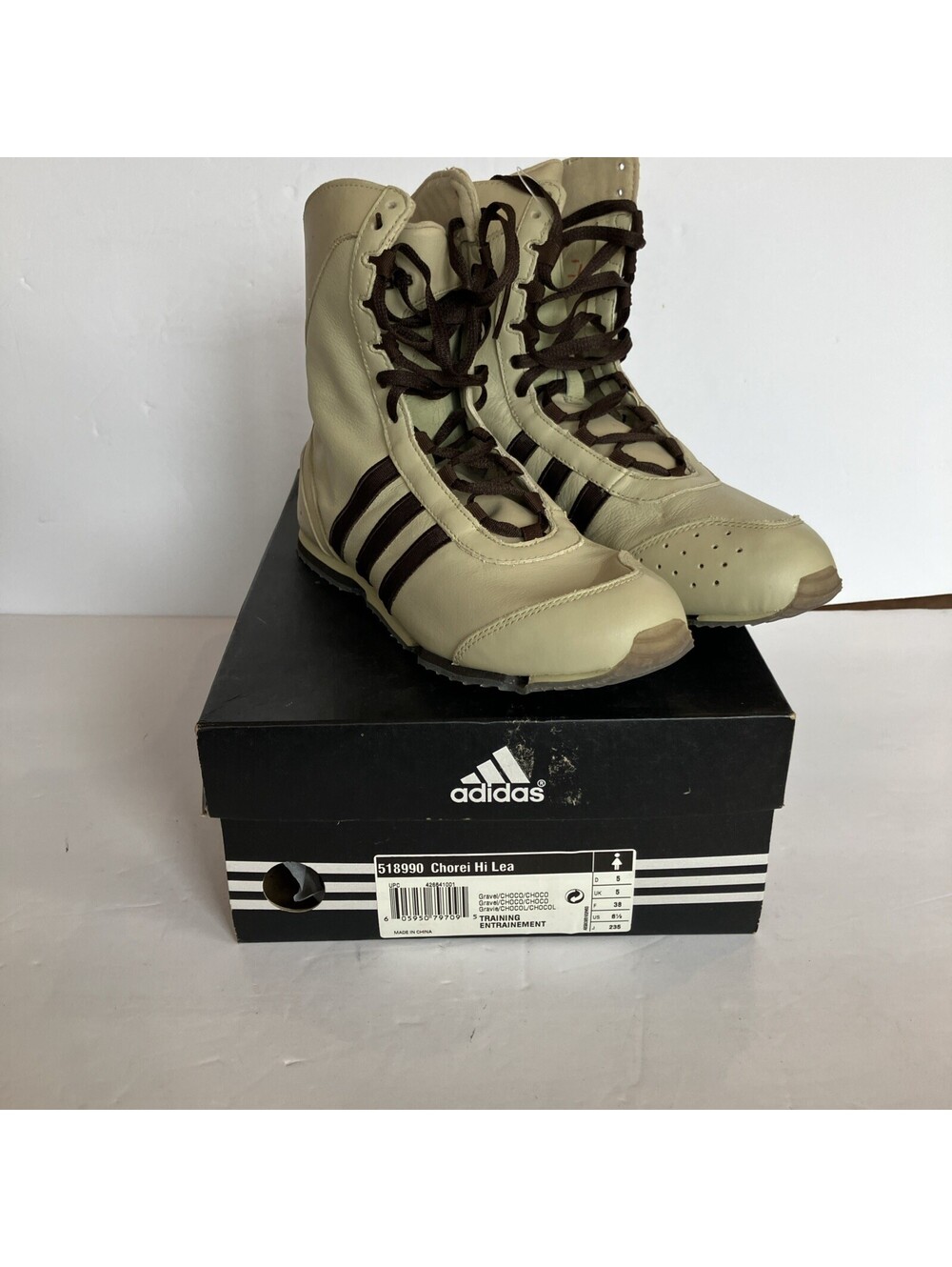 Vintage 2003 Adidas Chorei Hi Lea Boxing Boots 6.5 US Japanese Y2K NEW “Rare”